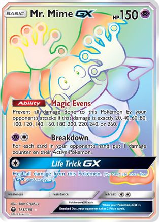 Mr. Mime GX (Secret) 173 [SM  Celestial Storm]  - Holofoil
