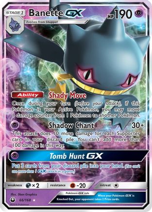 Banette GX 066/168 [SM  Celestial Storm]  - Holofoil