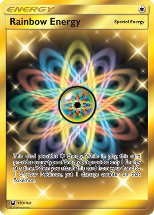 Rainbow Energy (Secret) 183 [SM  Celestial Storm]  - Holofoil