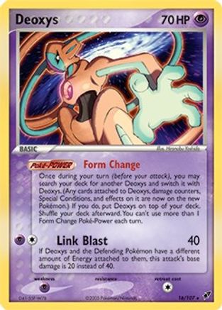 Deoxys 016/107 [Deck Exclusives]  - Holofoil