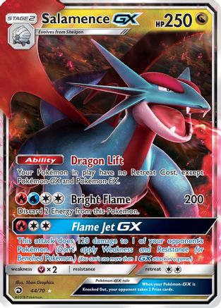 Salamence GX 044/70 [Dragon Majesty]  - Holofoil