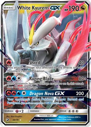 White Kyurem GX 048/70 [Dragon Majesty]  - Holofoil