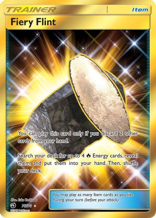 Fiery Flint (Secret) 076 [Dragon Majesty]  - Holofoil