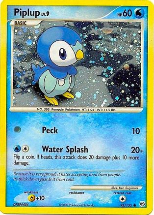 Piplup 093/130 [Miscellaneous Cards & Products]  - Holofoil
