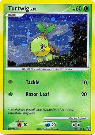 Turtwig 103/130 [League & Championship Cards]  - Holofoil