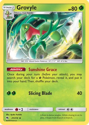Grovyle 021/214 [SM  Lost Thunder]