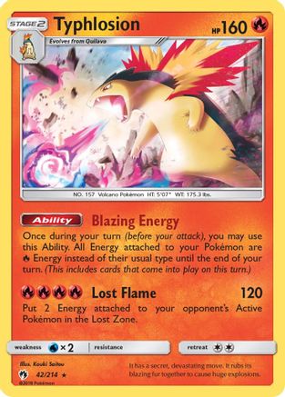 Typhlosion 042/214 [SM  Lost Thunder]  - Holofoil