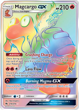 Magcargo GX (Secret) 218 [SM  Lost Thunder]  - Holofoil