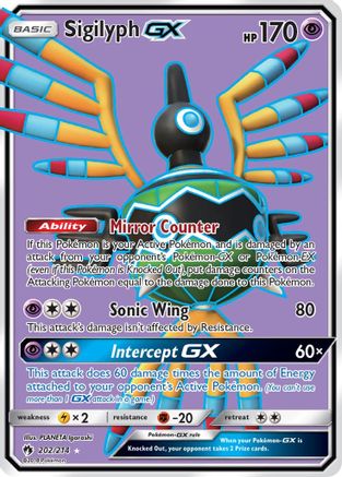 Sigilyph GX (Full Art) 202 [SM  Lost Thunder]  - Holofoil