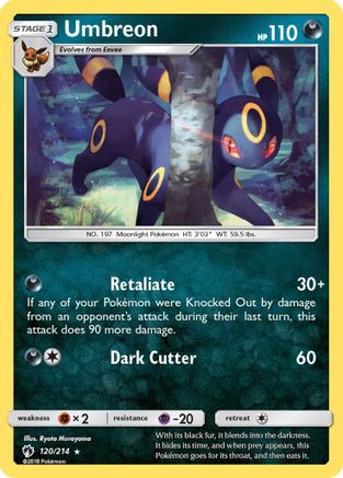 Umbreon 120/214 [SM  Lost Thunder]  - Reverse Holofoil