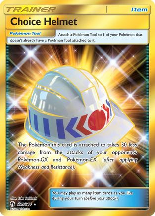 Choice Helmet (Secret) 229 [SM  Lost Thunder]  - Holofoil