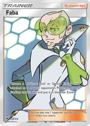 Faba (Full Art) 208 [SM  Lost Thunder]  - Holofoil