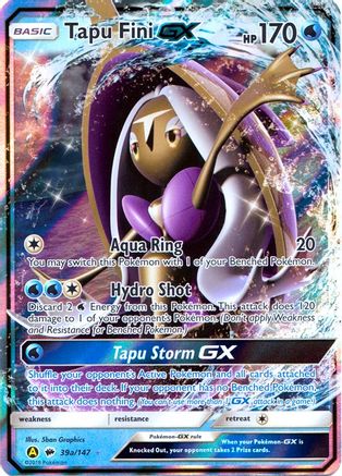 Tapu Fini GX 39a/147 [Alternate Art Promos]  - Holofoil