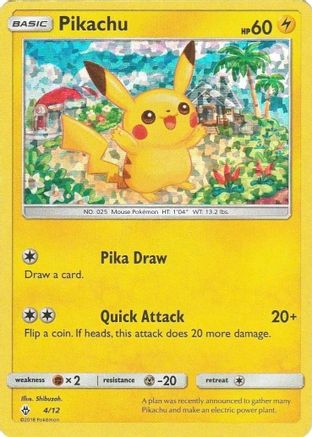Pikachu 004/12 [McDonalds Promos 2018]  - Holofoil
