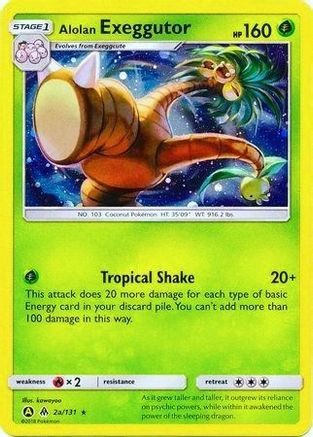 Alolan Exeggutor 02a/131 [Alternate Art Promos]  - Holofoil
