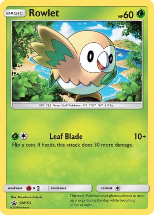 Rowlet SM153 [SM Promos]  - Holofoil