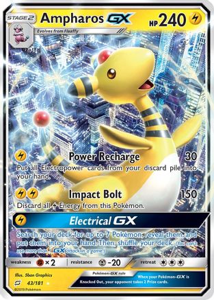Ampharos GX 043/181 [SM  Team Up]  - Holofoil