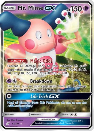 Mr. Mime GX 067/181 [SM  Team Up]  - Holofoil