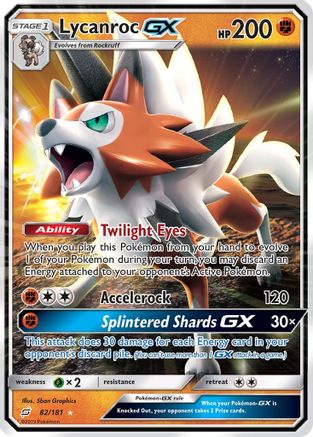 Lycanroc GX 082/181 [SM  Team Up]  - Holofoil