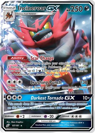 Incineroar GX 097/181 [SM  Team Up]  - Holofoil