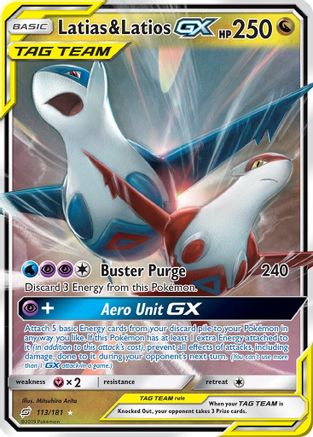 Latias & Latios GX 113/181 [SM  Team Up]  - Holofoil
