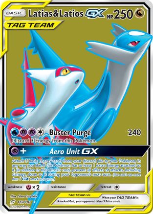 Latias & Latios GX (Full Art) 169/181 [SM  Team Up]  - Holofoil