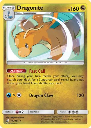 Dragonite 119/181 [SM  Team Up]  - Holofoil