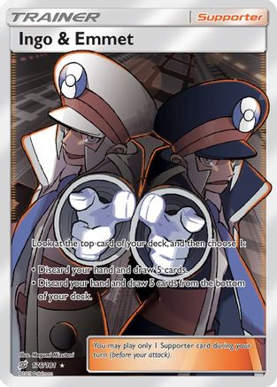 Ingo & Emmet (Full Art) 176 [SM  Team Up]  - Holofoil