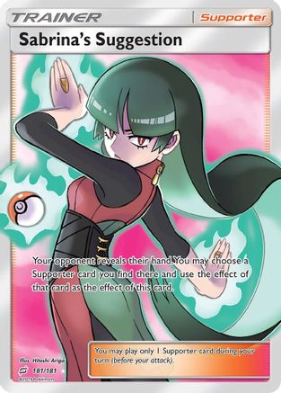Sabrina's Suggestion (Full Art) 181/181 [SM  Team Up]  - Holofoil