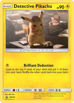 Detective Pikachu SM194 [SM Promos]  - Holofoil