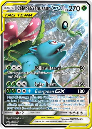 Celebi & Venusaur GX SM167 [SM Promos]  - Holofoil
