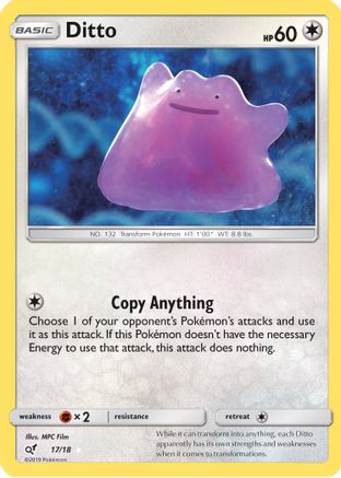 Ditto 017/18 [Detective Pikachu]  - Holofoil