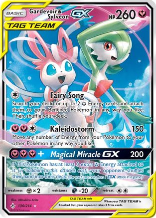 Gardevoir & Sylveon GX 130/214 [SM  Unbroken Bonds]  - Holofoil