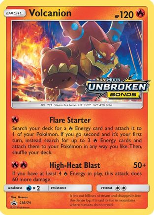 Volcanion SM179 [SM Promos]  - Holofoil