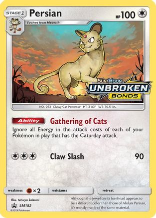 Persian SM182 [SM Promos]  - Holofoil