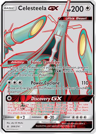 Celesteela GX (Full Art) 208 [SM  Unbroken Bonds]  - Holofoil