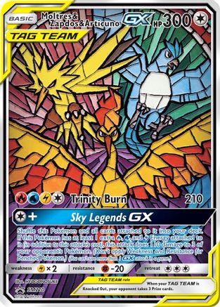 Moltres & Zapdos & Articuno GX SM210 [SM Promos]  - Holofoil