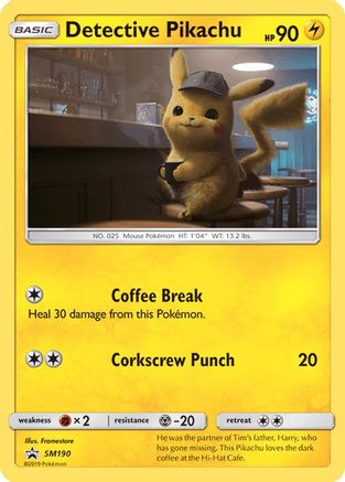 Detective Pikachu SM190 [SM Promos]  - Holofoil