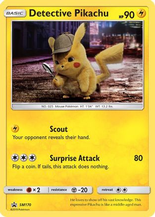 Detective Pikachu SM170 [SM Promos]  - Holofoil