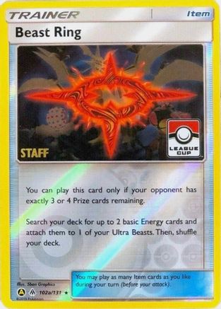 Beast Ring 102a/131 [League & Championship Cards]  - Reverse Holofoil