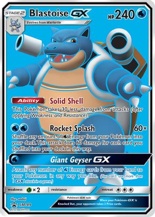 Blastoise GX SM189 [SM Promos]  - Holofoil
