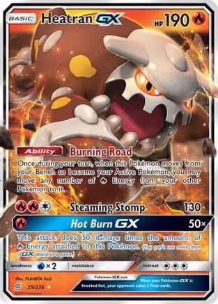 Heatran GX 025/236 [SM  Unified Minds]  - Holofoil