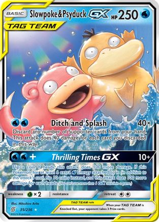 Slowpoke & Psyduck GX 035/236 [SM  Unified Minds]  - Holofoil
