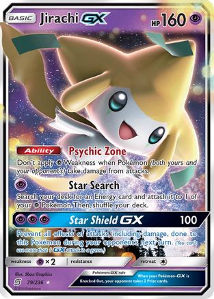 Jirachi GX 079/236 [SM  Unified Minds]  - Holofoil