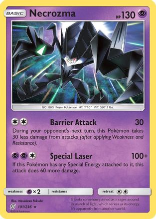 Necrozma 101/236 [SM  Unified Minds]  - Reverse Holofoil