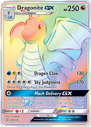 Dragonite GX (Secret) 248 [SM  Unified Minds]  - Holofoil