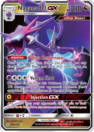Naganadel GX 160/236 [SM  Unified Minds]  - Holofoil