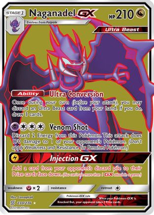 Naganadel GX (Full Art) 230 [SM  Unified Minds]  - Holofoil