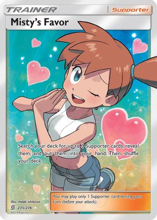 Misty's Favor (Full Art) 235 [SM  Unified Minds]  - Holofoil