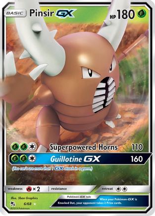 Pinsir GX 006/68 [Hidden Fates]  - Holofoil